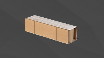 e-Break, designed to break into four separate pieces. Ideal for quick installation and four-sided access with pallet trucks or forklifts